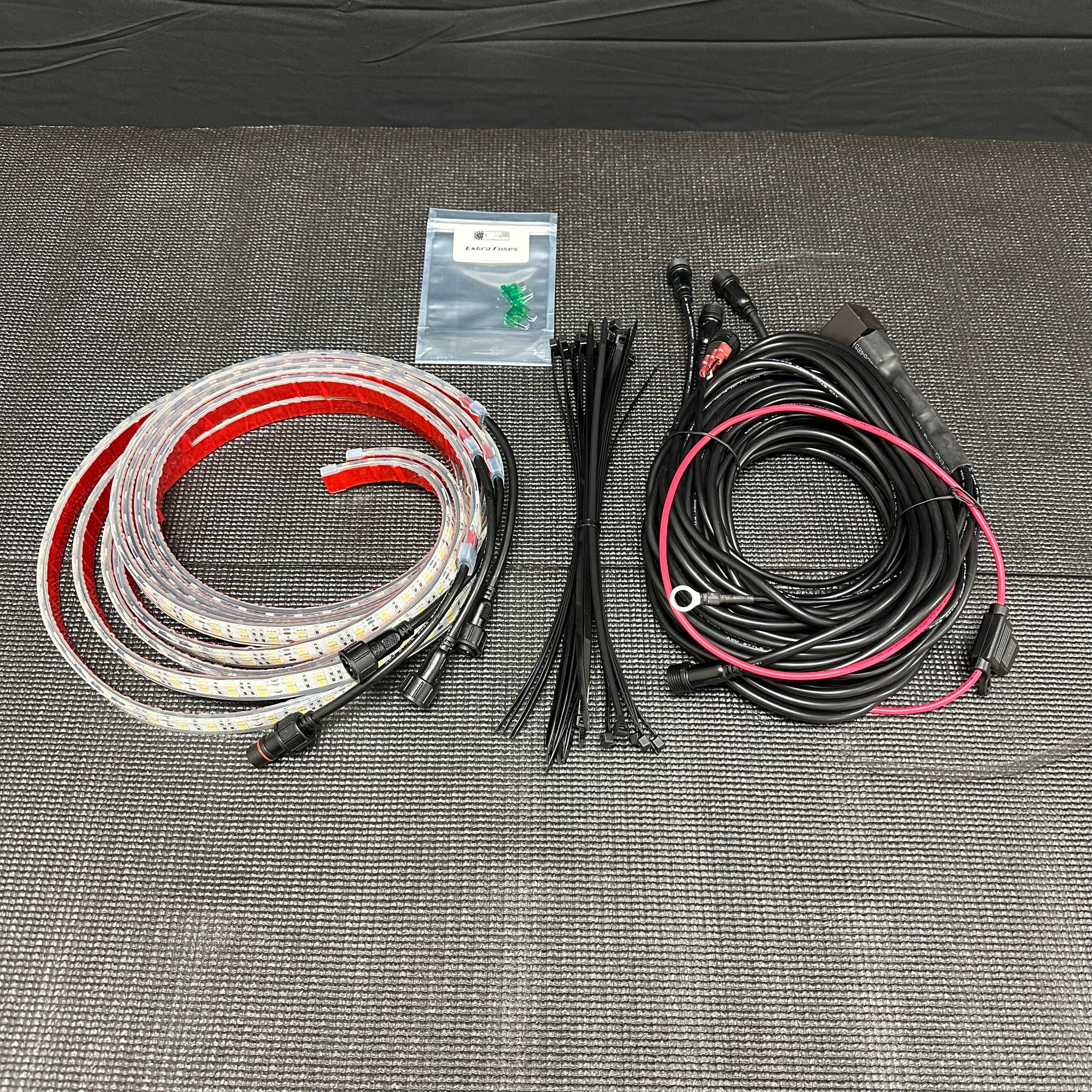 Double Row White Portal Lights
