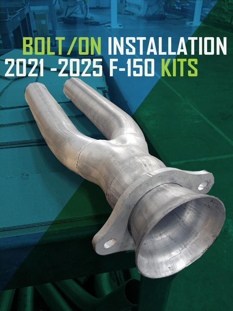 Ford, 2021-2026, Ecoboost - Stainless - MPI Exhaust Cat-Back Dual Stainless Kit