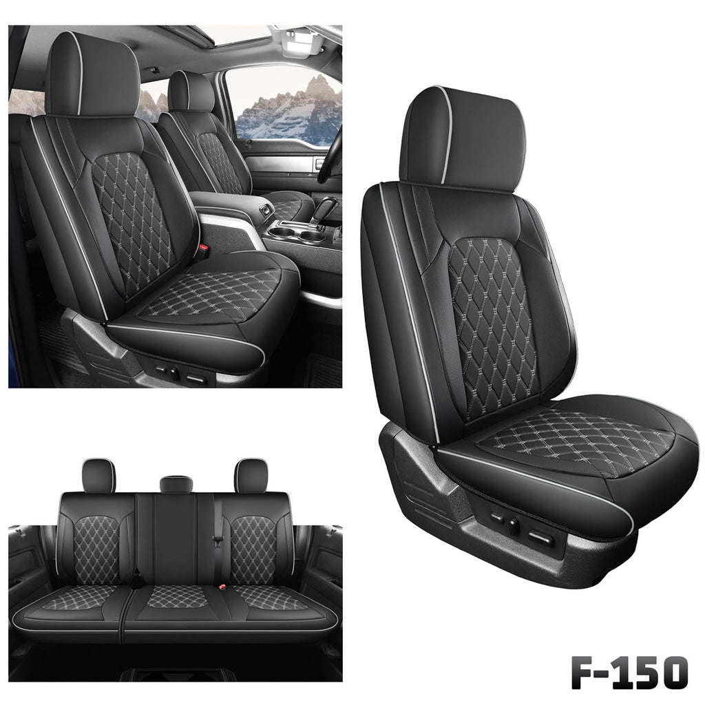Umbrauto Truck Seat Cover for Ford-150 Series,Grey
