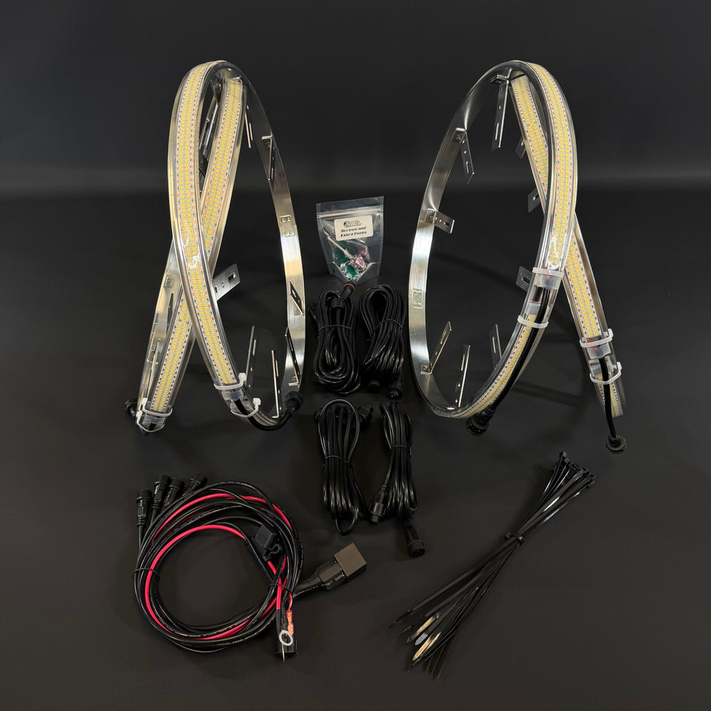 Double Row White High Density Wheel Lights