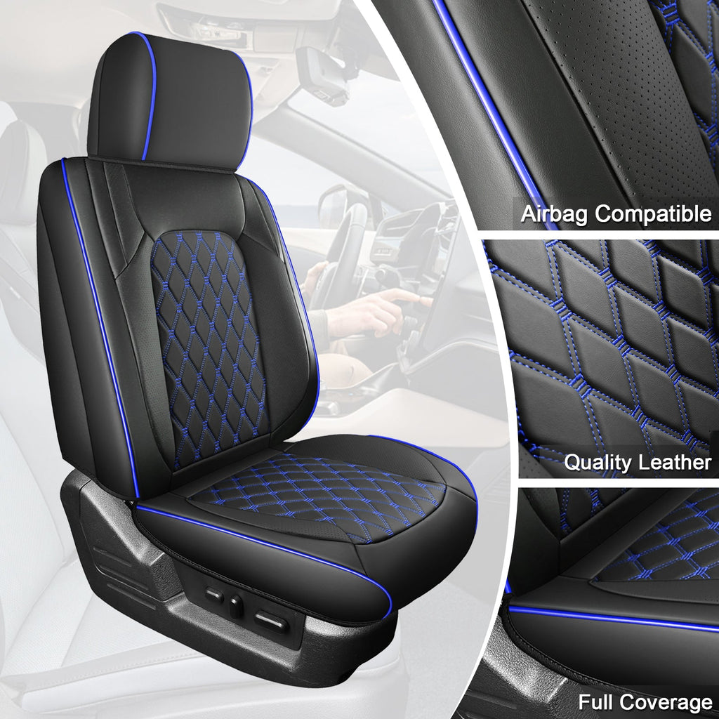 Umbrauto Truck Seat Cover Fit for Silverado and Sierra,Blue
