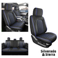 Umbrauto Truck Seat Cover Fit for Silverado and Sierra,Blue