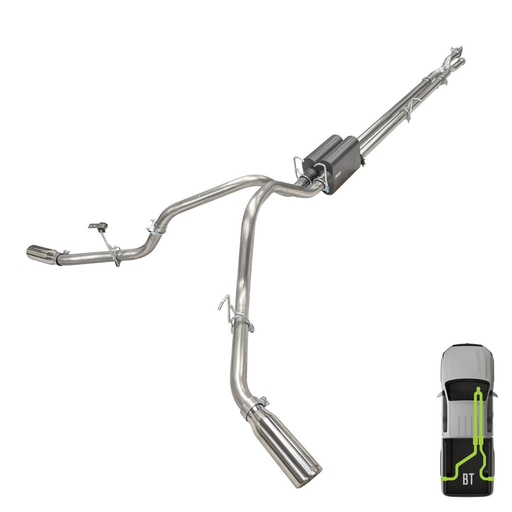 Ford, 2011-2016, 6.2L - Bolt-on, MPI Exhaust Cat-Back Dual Exhaust Kits
