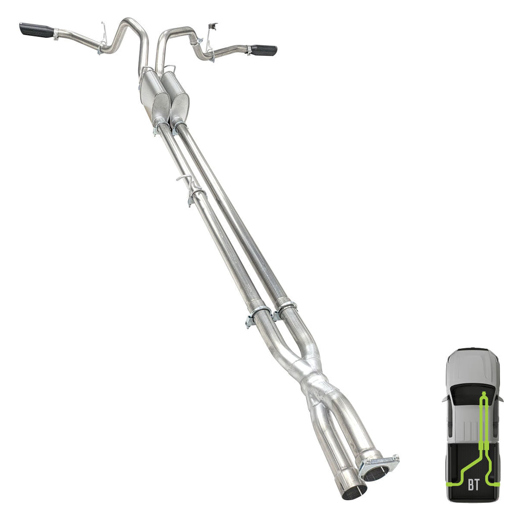 Ford, 2011-2016, 6.2L - Bolt-on, MPI Exhaust Cat-Back Dual Exhaust Kits