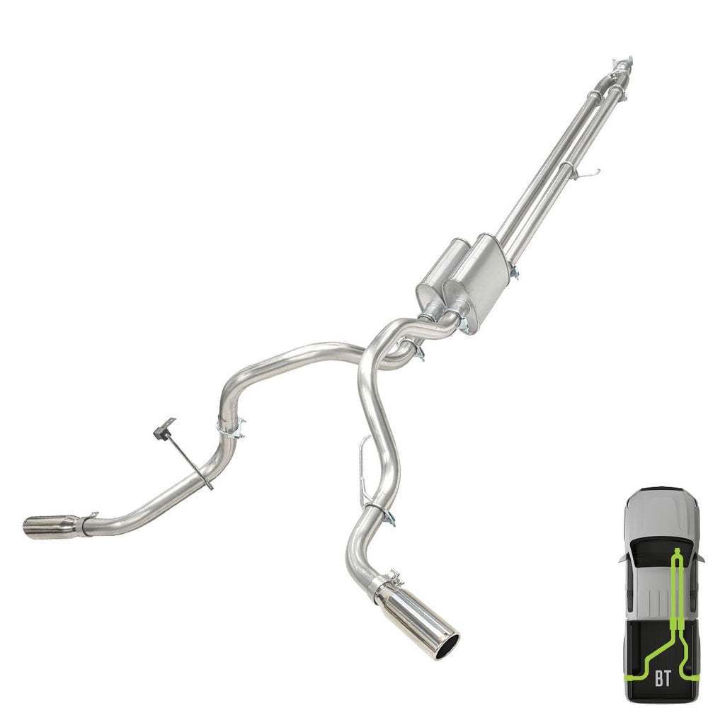 Ford, 2021-2026, Eco boost, Clamp/On - MPI Exhaust Cat-Back Dual Exhaust Kits