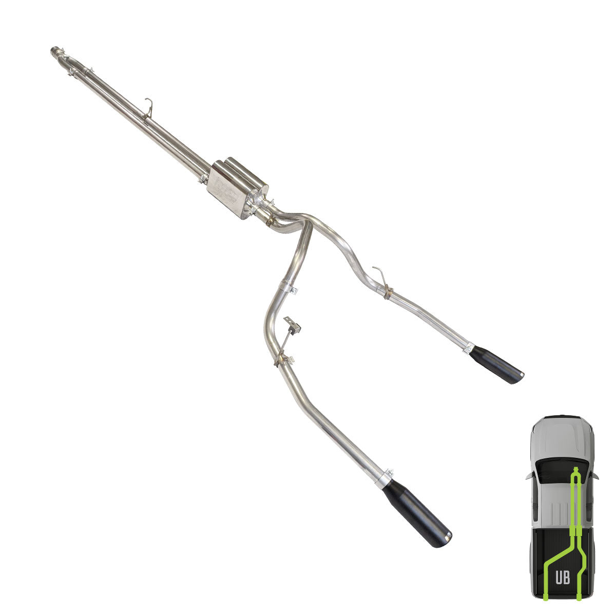 Ford, 2009-2020, Eco Boost, Stainless - MPI Exhaust Cat-Back Dual Stainless Kits