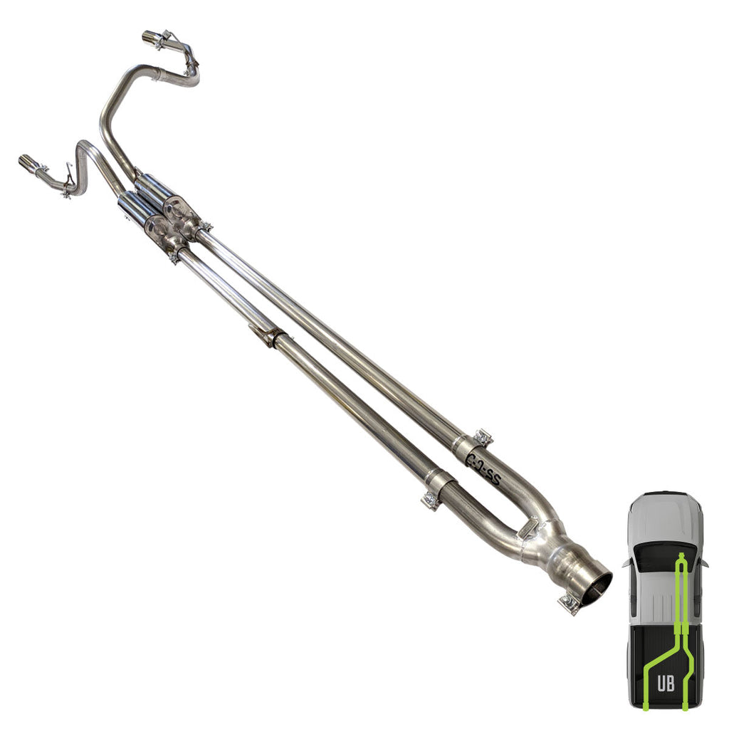 Ford, 2009-2020, Eco Boost, Stainless - MPI Exhaust Cat-Back Dual Stainless Kits