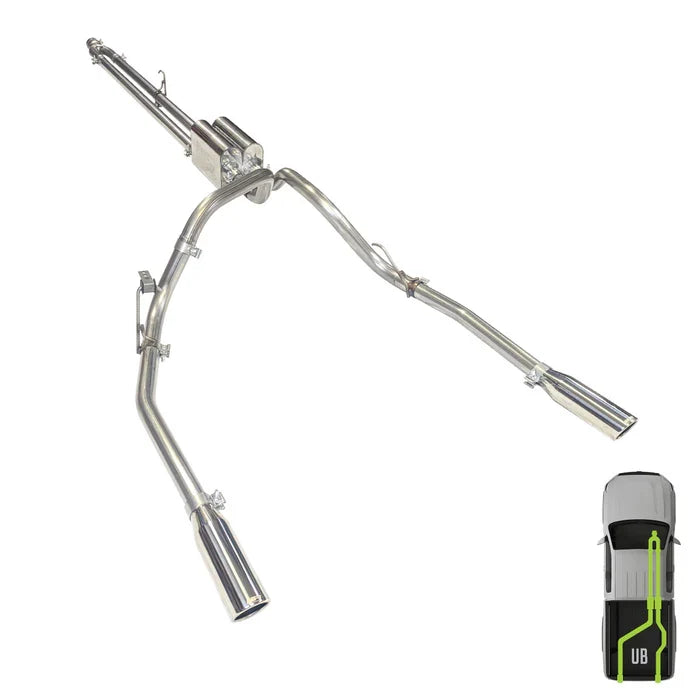 Ford, 2009-2020, 5.0L - Stainless - MPI Exhaust Cat-Back Dual Stainless Kit
