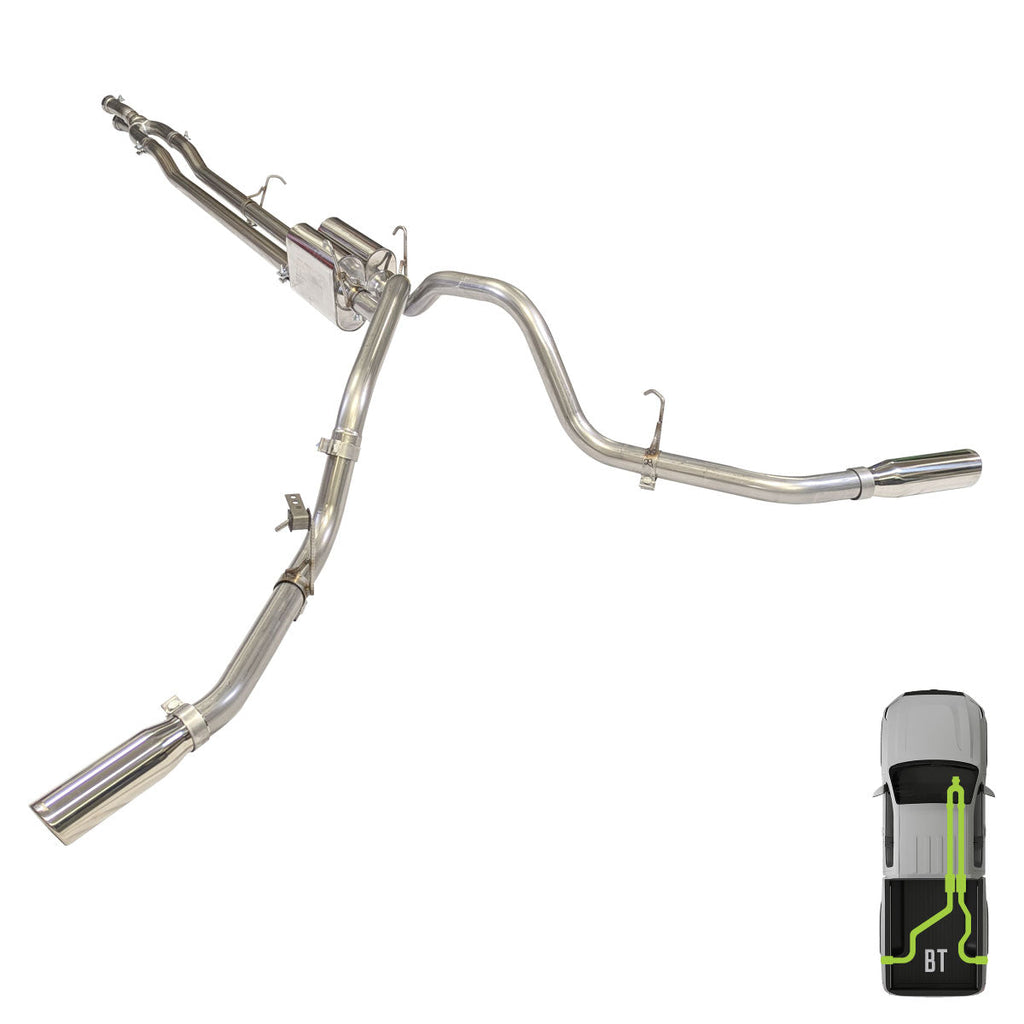 Ford, 2017-2026, 6.2L, 6.8L, 7.3L, Clamp/On - MPI Exhaust Cat-Back Dual Exhaust Kits