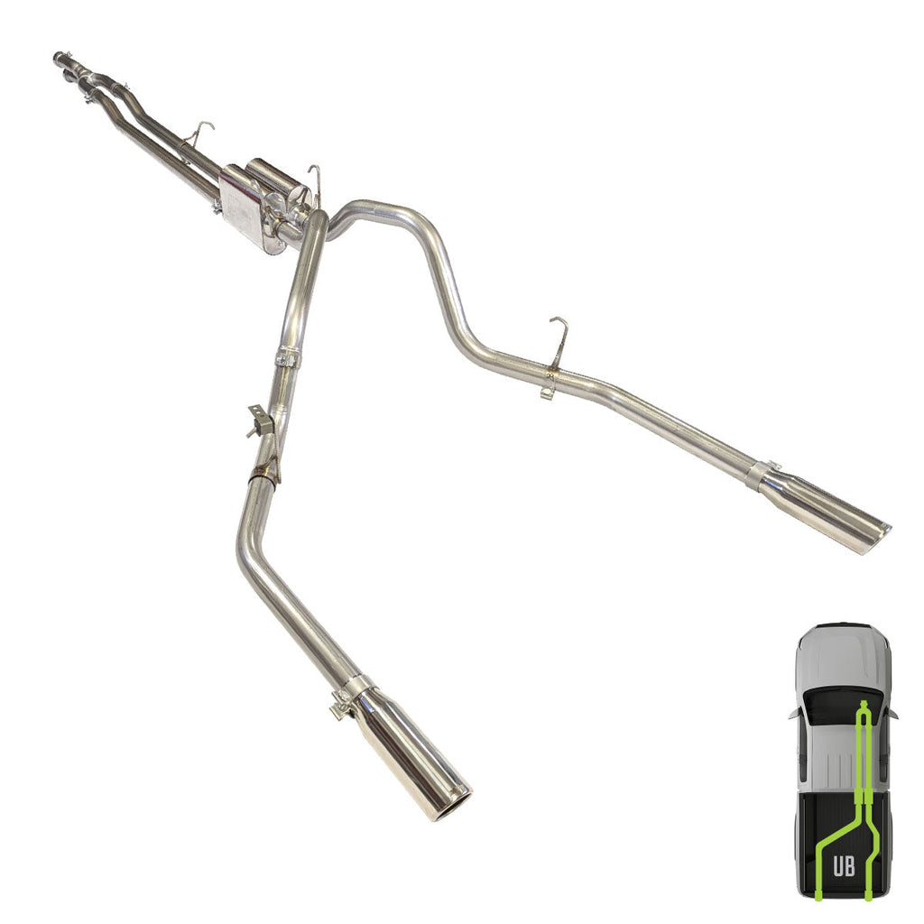 Ford, 2017-2026, 6.2L-7.3L - Stainless - MPI Exhaust Cat-Back Dual Stainless Kits