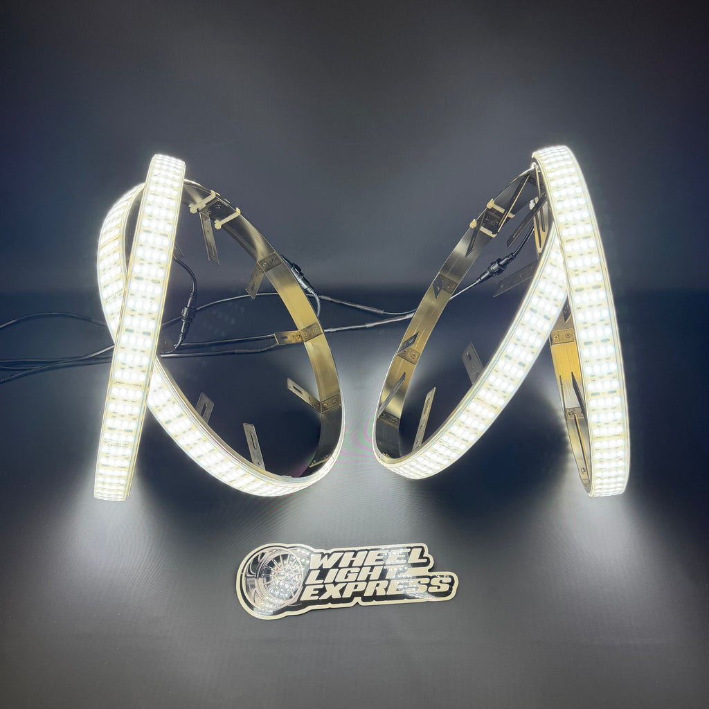 Quad Row White Wheel Lights
