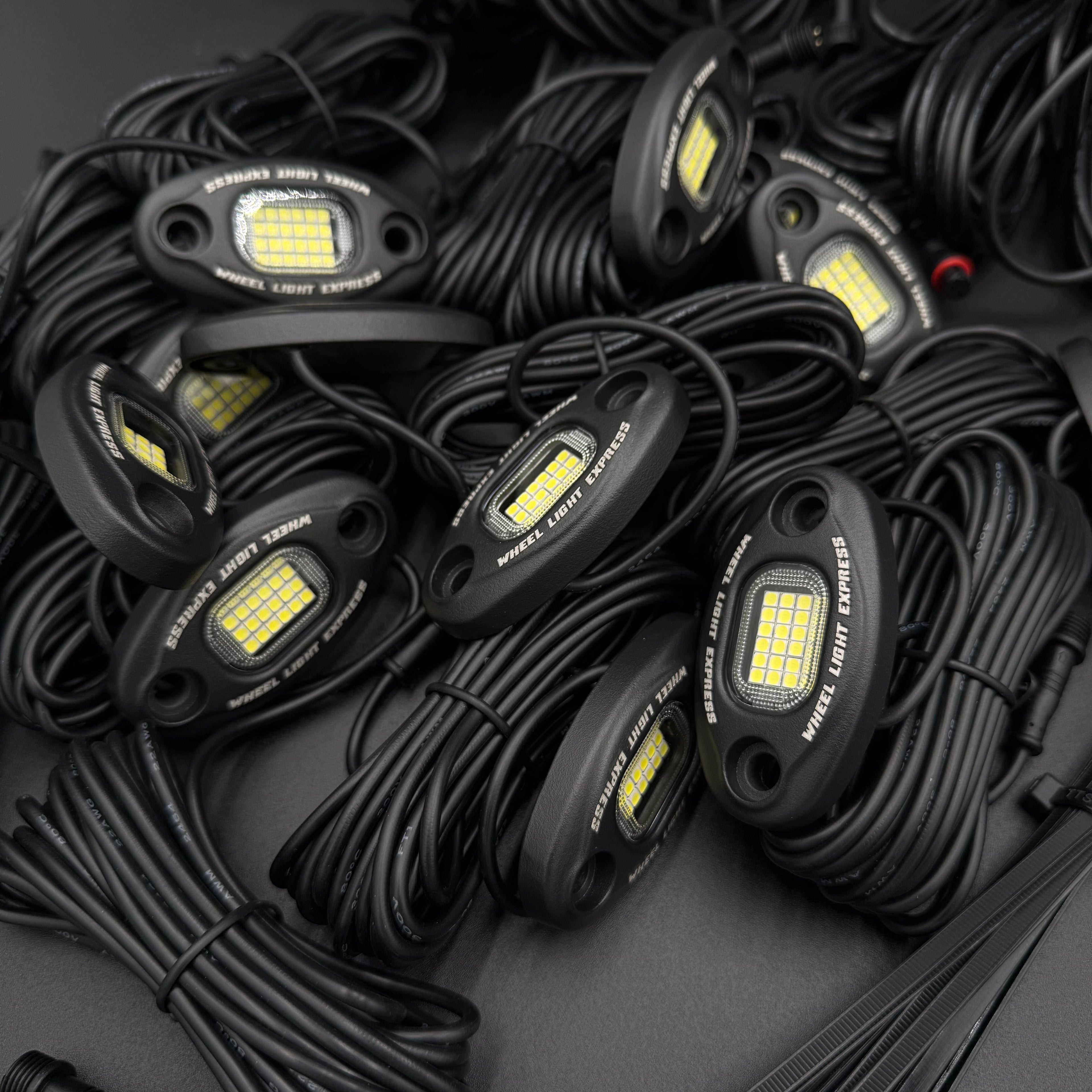 12 Piece High Density Rock Light Kit