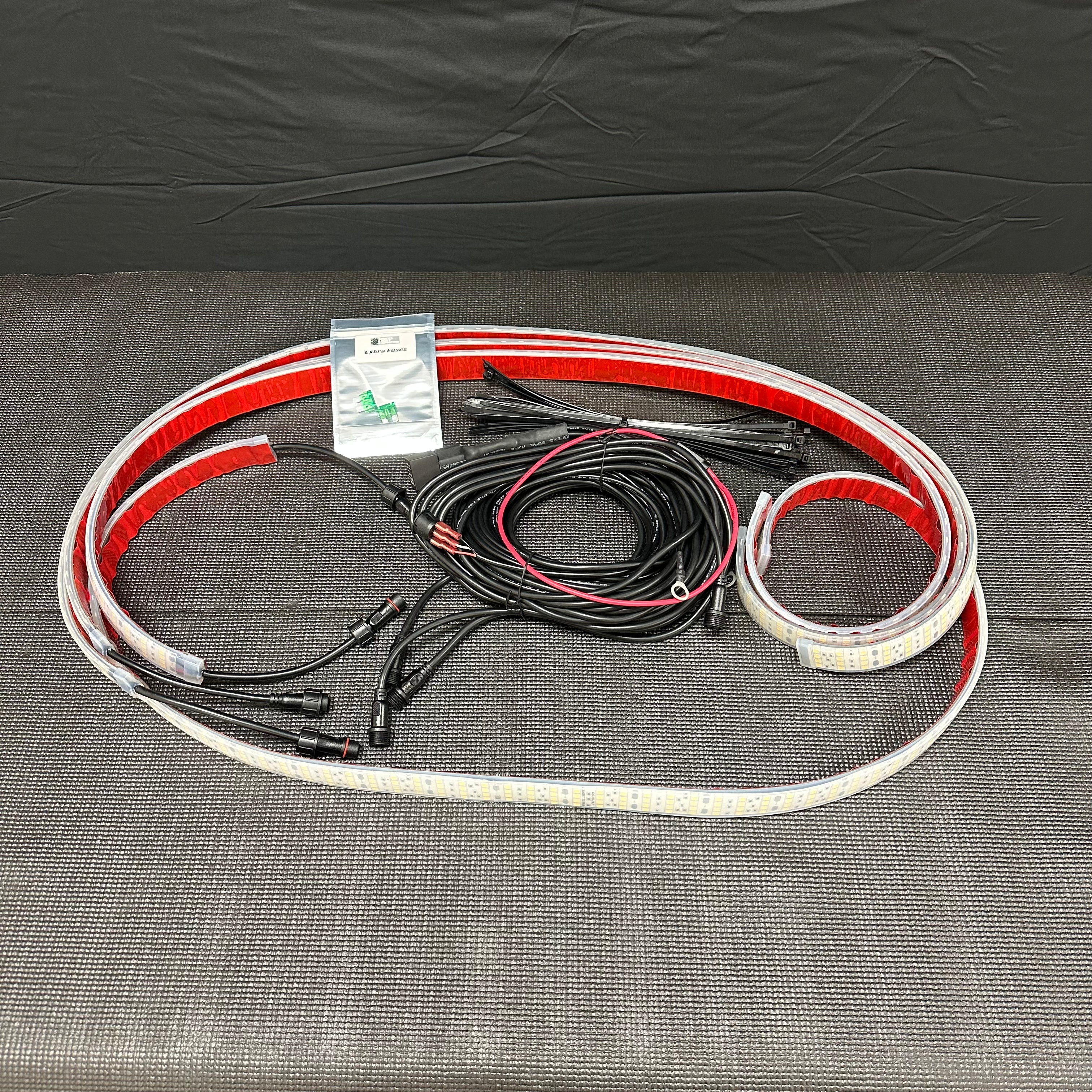 Quad Row White Portal Lights