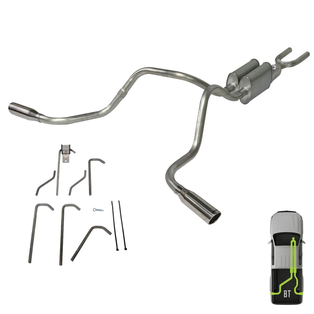 GMC/Chevy, 1999-2006, 6.0L, Stainless - Truck Cat-Back Dual Exhaust Kits