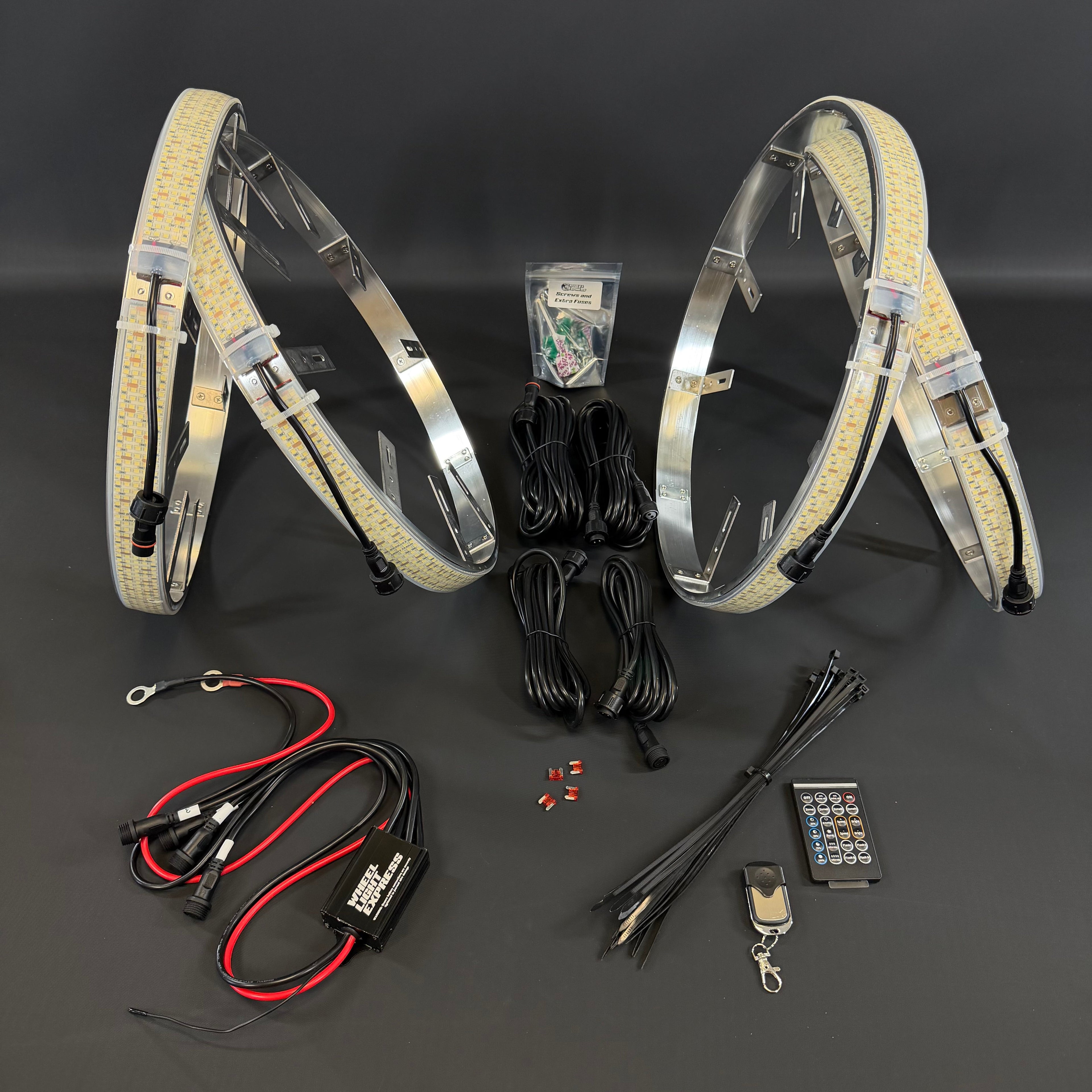 5 Row White High Density Wheel Lights
