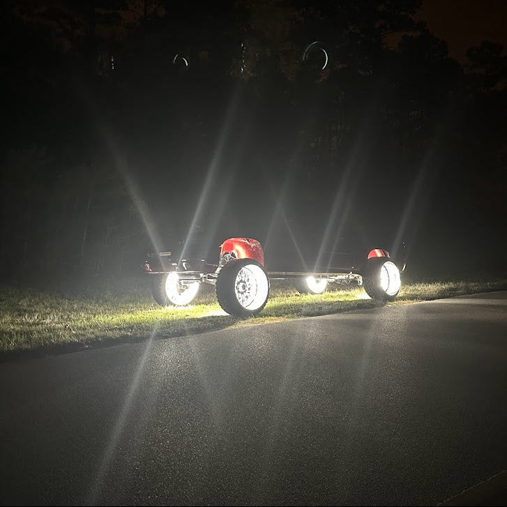 5 Row White High Density Wheel Lights