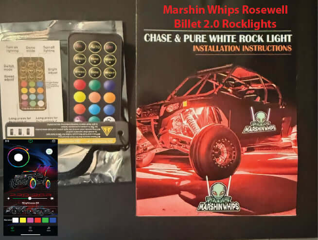 Marshin Whips Roswell X-2 Billet Rock Lights | 16 Pod Kit