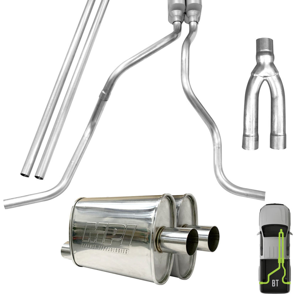 GMC/Chevy, 2019-2026, 5.3L, Stainless - MPI Exhaust Cat-Back Dual Exhaust Kits
