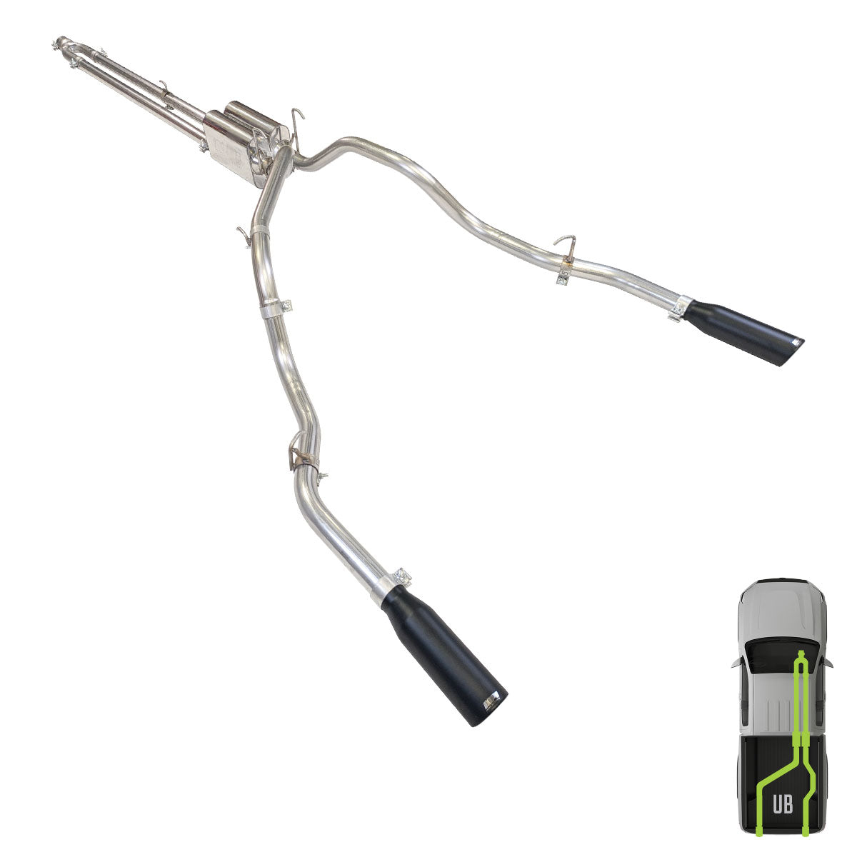 RAM, 2009-2024, 5.7L, Clamp/On - MPI Exhaust Cat-Back Dual Exhaust Kits