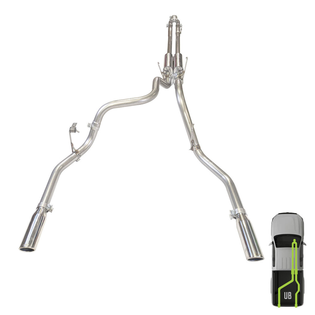 RAM, 2011-2026, 6.4L, Stainless - MPI Exhaust Cat-Back Dual Stainless Kits