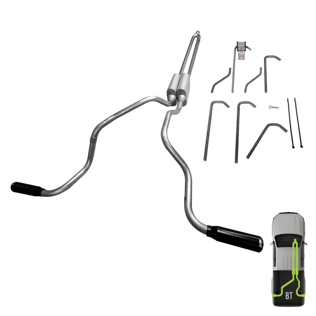 Suburban/Tahoe/Avalanche, 2007-2014, 5.3L, Weld/on - MPI Exhaust Cat-Back Dual Exhaust Kits