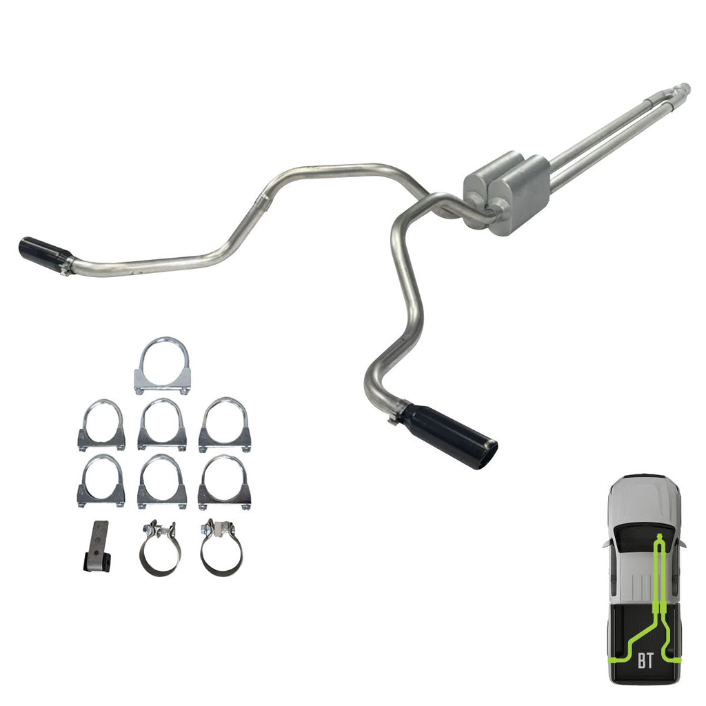 GMC/Chevy, 2014-2018, 6.2L -Clamp-on - MPI Exhaust Cat-Back Dual Exhaust Kits