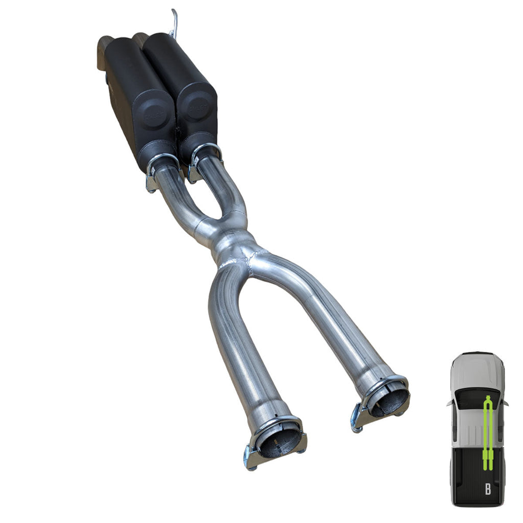 Toyota Tundra, 2014-2021, 5.7L - MPI Bullnose Exhaust Series