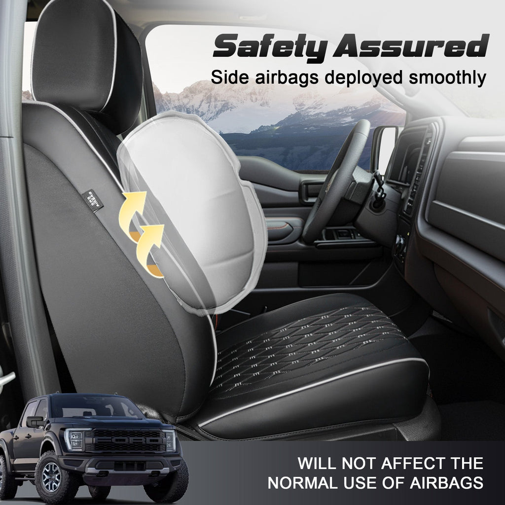 Umbrauto Truck Seat Cover for Ford-150 Series,Grey