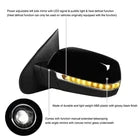 2014-2018 Chevy Silverado Sierra Mirror Power Heated LED Signal Left Side